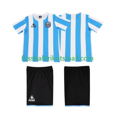 Fußballtrikots Argentinien Retro Kinder 1986 Kurzarm Heimtrikotsatz kaufen